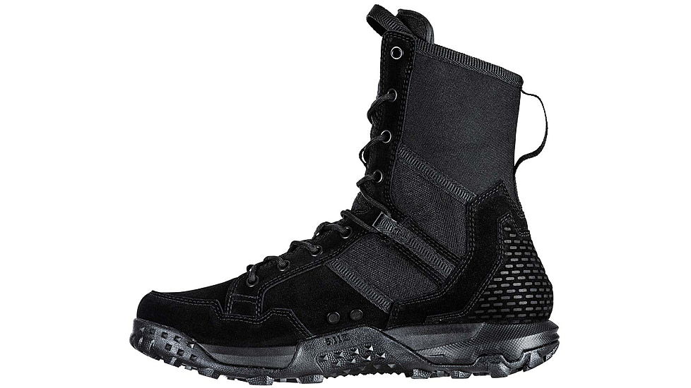 5.11 Tactical A.t.l.a.s. 8 Non-Zip Tactical Boots, Black, 5 US, Regular, 12422-019-5-R