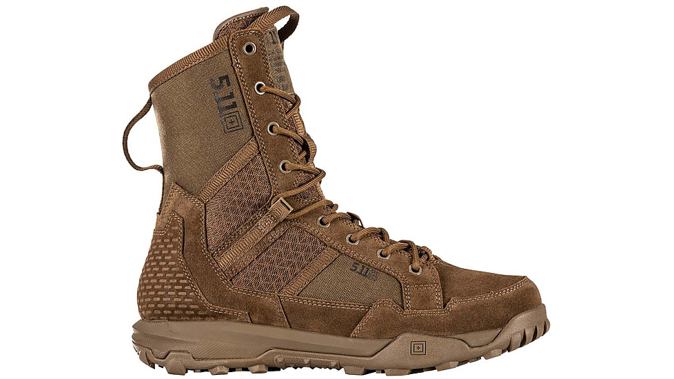 5.11 Tactical A.T.L.A.S. 8 Non-Zip Tactical Boot - Men's, Wide, Dark Coyote, 7.5, 12422-106-7.5-W