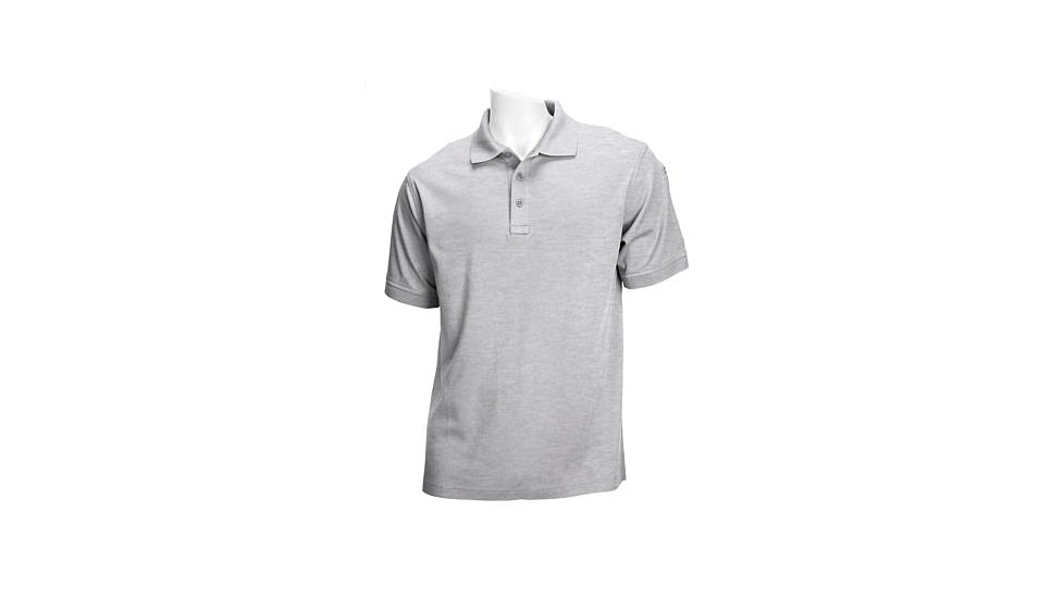 5.11 Tactical Tactical Short Sleeve Polo - Men's, Heather Grey, XL, 71182-016-XL