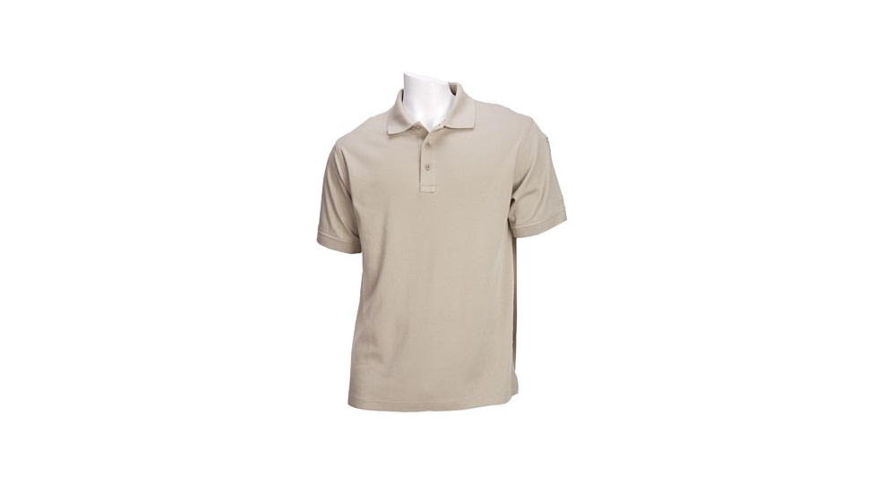 5.11 Tactical Tactical Short Sleeve Polo - Men's, Silver Tan, L, 71182-160-L