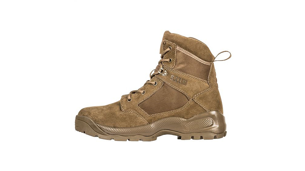 5.11 Tactical A.T.A.C. 2.0 6in Side Zip Desert Boot - Mens, Wide, Dark Coyote, 8 12395-106-8-W