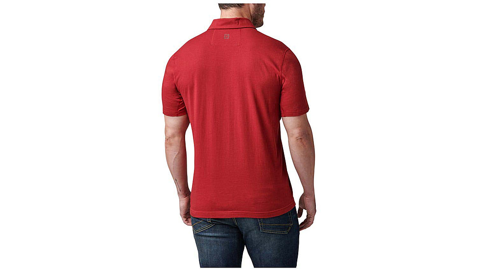 5.11 Tactical Archer Short Sleeve Polo - Mens, Cordovan Red, Large, 41241-520-L