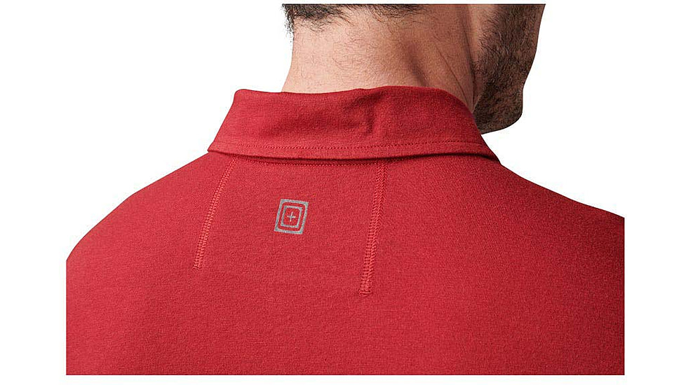 5.11 Tactical Archer Short Sleeve Polo - Mens, Cordovan Red, Large, 41241-520-L