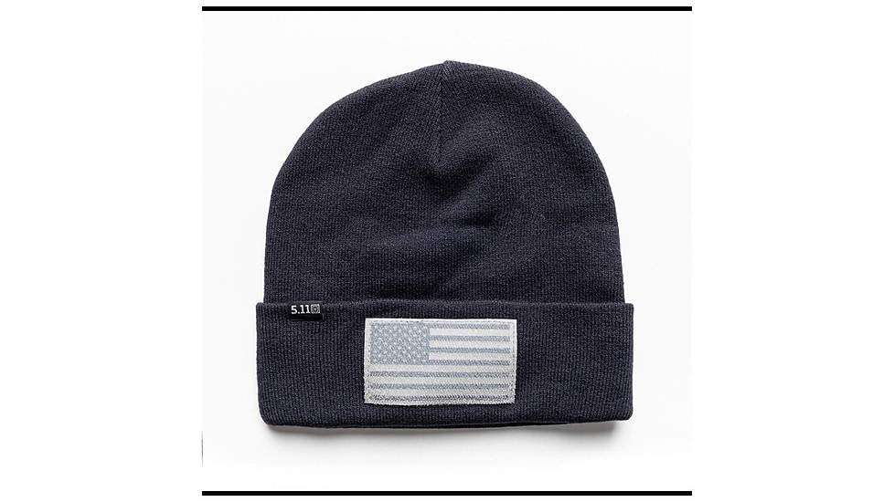 5.11 Tactical Cuffed Flag Bearer Beanie - Men's, Dark Navy, One Size, 89162-724-1SZ