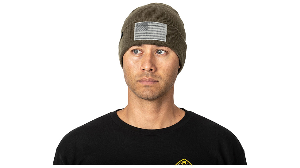 5.11 Tactical Cuffed Flag Bearer Beanie - Unisex, Ranger Green, 1 SZ, 89162-186-1 SZ