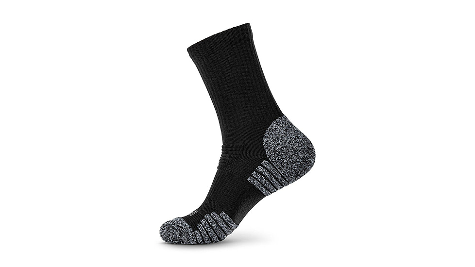 5.11 Tactical Duty Ready Ultra Crew Socks - Mens, 2 Pack, Black, M, 5-10046019M