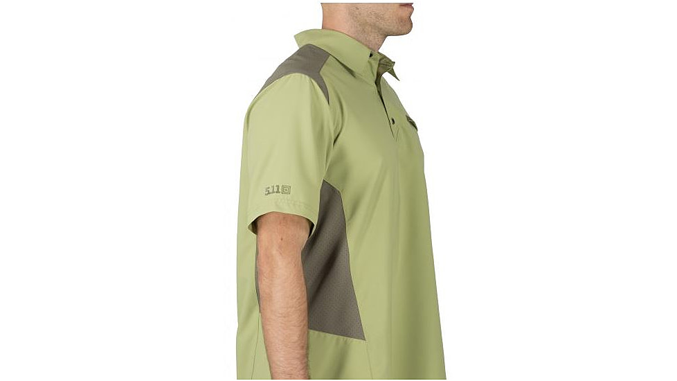 5.11 Tactical Freedom Flex Polo, MOSSTONE, S 71356-MOSSTONE-S