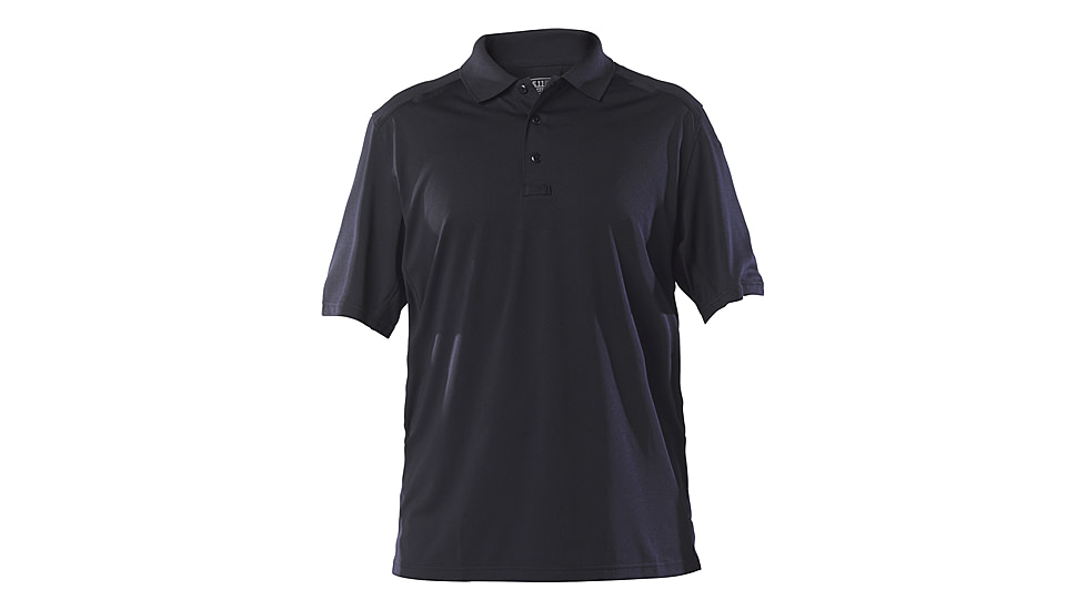 5.11 Tactical Helios Short Sleeve Polo - Men's, Charcoal, L, 41192-018-L