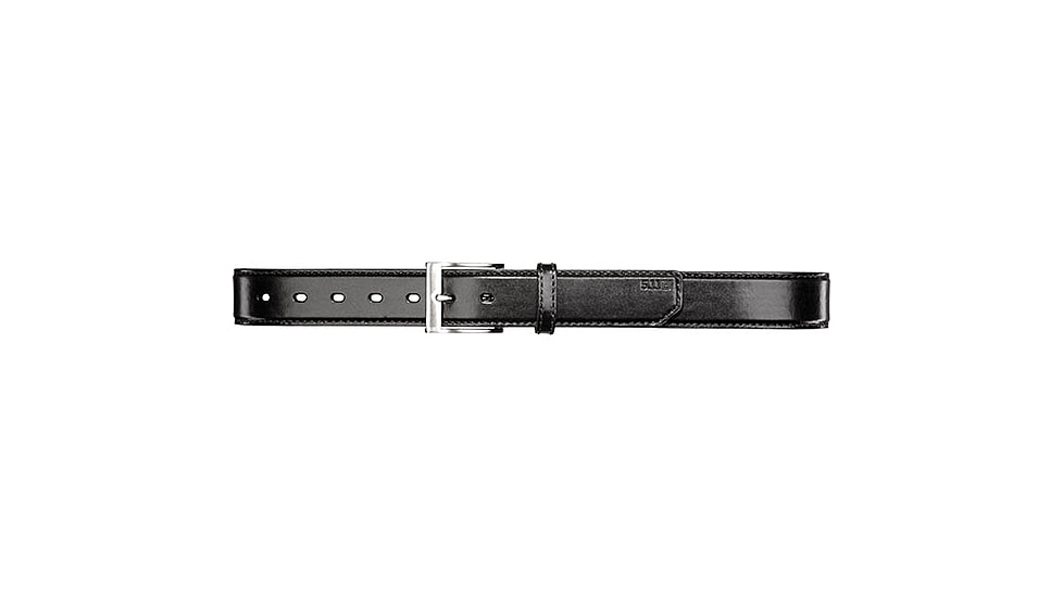 5.11 Tactical 1.5in Leather Casual Belt, Plain - Men's, Black, L, 59501-019-L