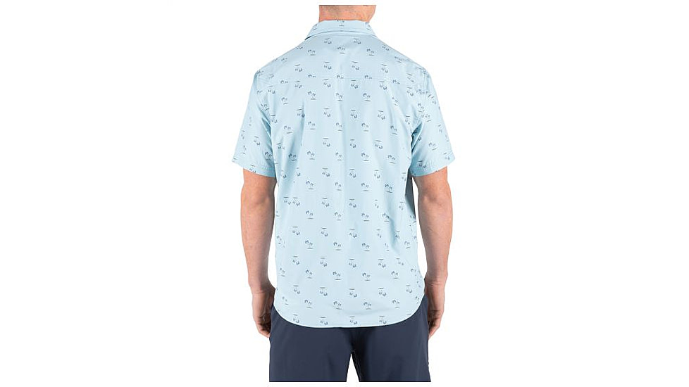 5.11 Tactical Life's a Breach Short Sleeve Shirt - Mens, Glacier Blue, Small 71385-680-S