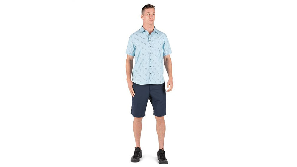 5.11 Tactical Life's a Breach Short Sleeve Shirt - Mens, Glacier Blue, Small 71385-680-S