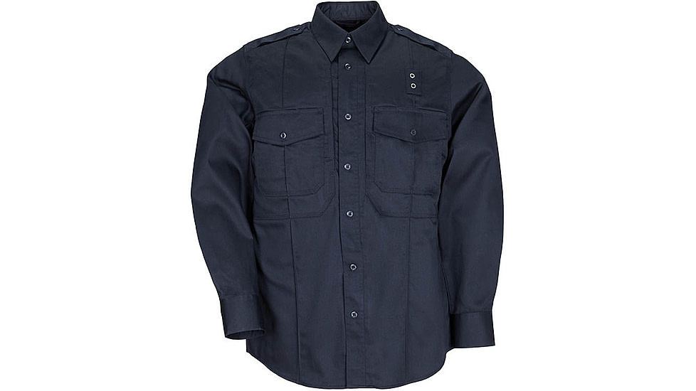 5.11 Tactical Taclite PDU Long Sleeve Class B Shirt - Men's, Midnight Navy, XLR, 72366-750-XL-R