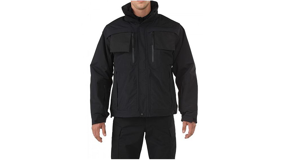 5.11 Tactical Valiant Duty Jacket - Mens, Black, LT, 48153TABR-019-L-T