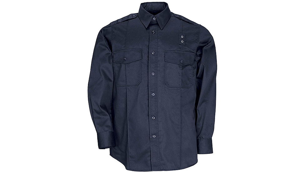 5.11 Tactical PDU Long Sleeve Twill Class A Shirt - Men's, Midnight Navy, 2XLR, 72344-750-2XL-R