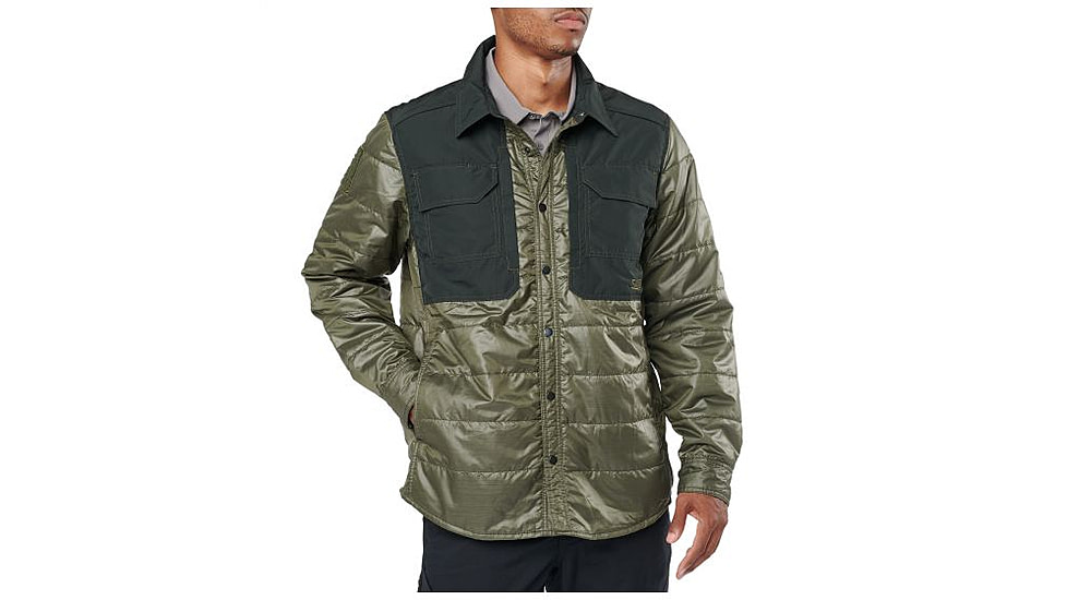 5.11 Tactical Peninsula Insulator Shirt Jacket, Moss Heather - 72123-276-L