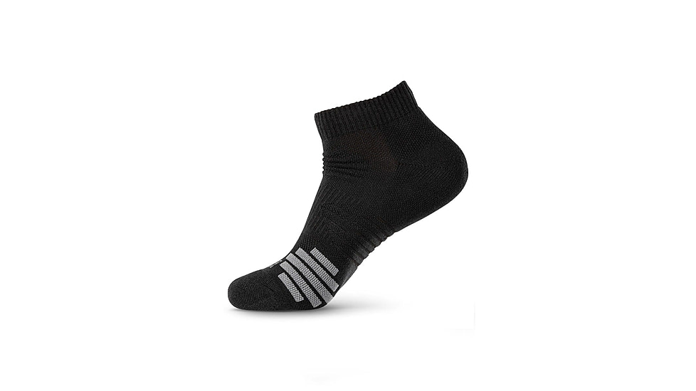 5.11 Tactical PT-R Plus Ankle Sock - Mens, 3 Pack, Black, M, 5-10048019M
