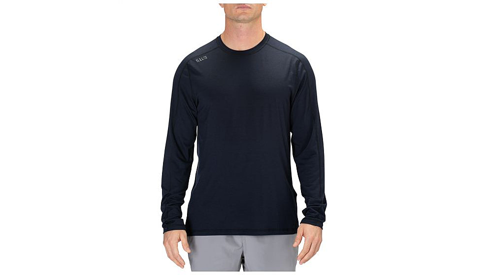 5.11 Tactical Range Ready Merino Wool Long Sleeve Shirt, Dark Navy - 40164-724-L