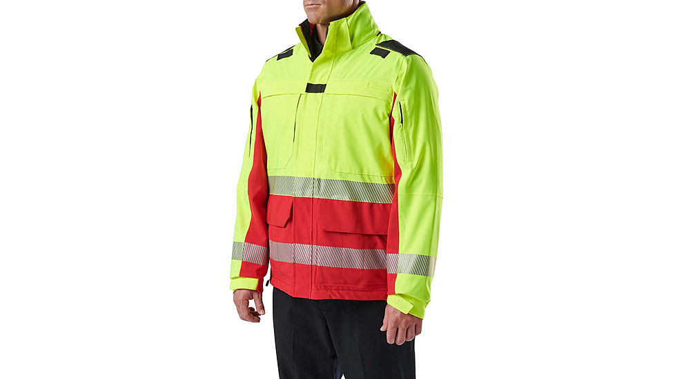 5.11 Tactical Responder Hi-Vis Parka 2.0 - Mens, Range Red, Extra Large, 48379-477-XL