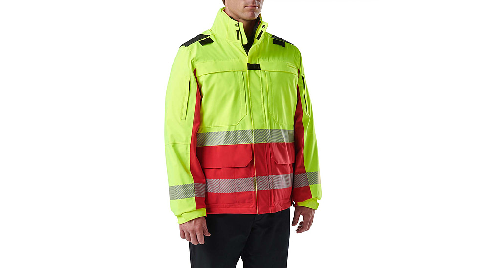 5.11 Tactical Responder Hi-Vis Parka 2.0 - Mens, Range Red, Extra Large, 48379-477-XL