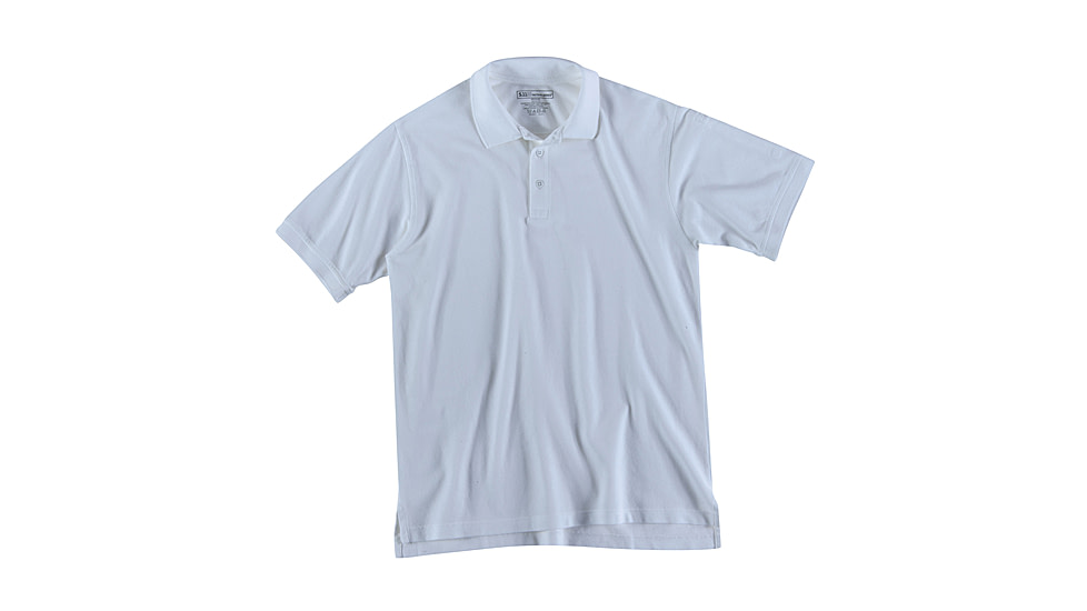 5.11 Tactical Short Sleeve Utility Polo Shirt, Tall - Men's, White, 3XL, 41180T-010-3XL