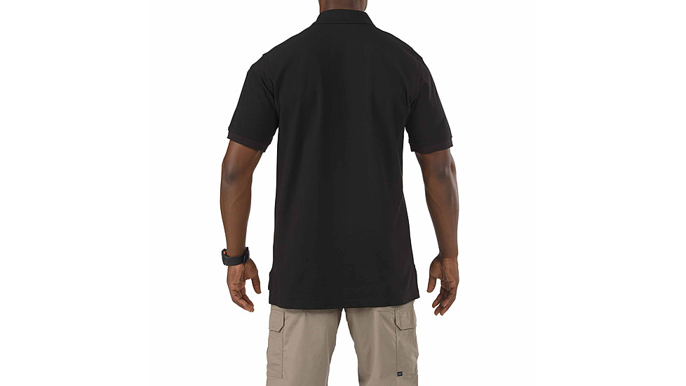 5.11 Tactical Short Sleeve Utility Polo Shirt, Black, Size L 41180-019-L