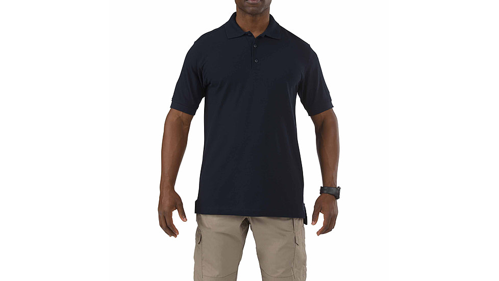 5.11 Tactical Short Sleeve Utility Polo Shirt - Men's, Dark Navy, L, 41180-724-L