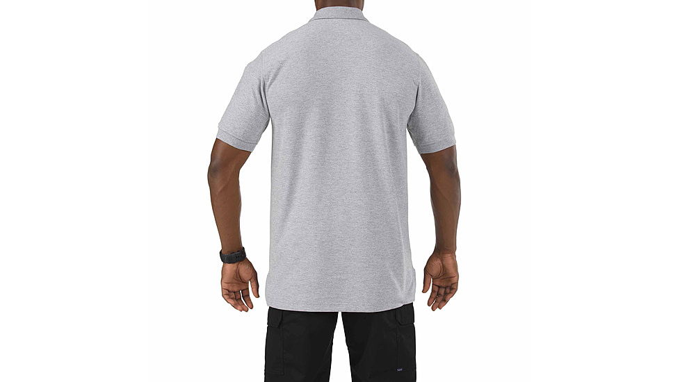5.11 Tactical UTILITY S/S POLO - Men's, Heather Grey, 3XL, 41180-016-3XL