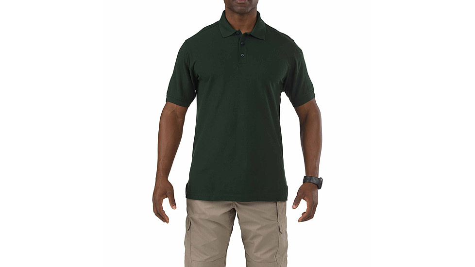 5.11 Tactical Short Sleeve Utility Polo Shirt - Men's, L.E. Green, XL, 41180-860-XL