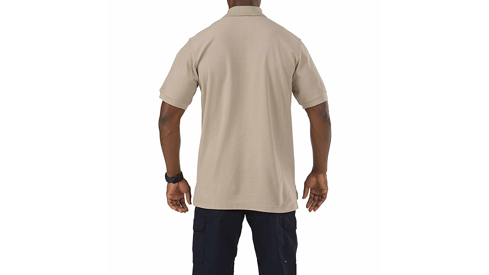 5.11 Tactical Short Sleeve Utility Polo Shirt - Silver Tan, Size  L 41180-160-L