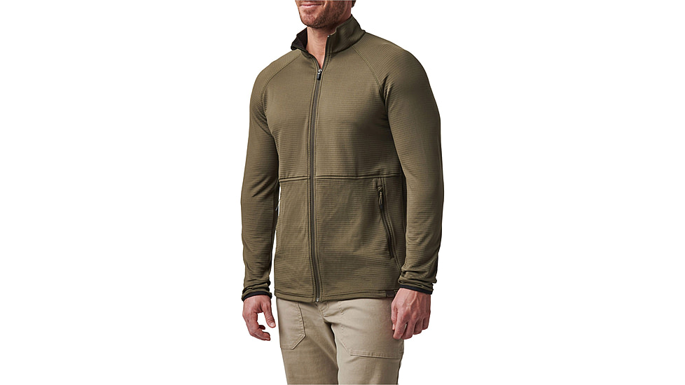 5.11 Tactical Stratos Full Zip Jacket - Men's, Ranger Green, Medium, 72244-186-M