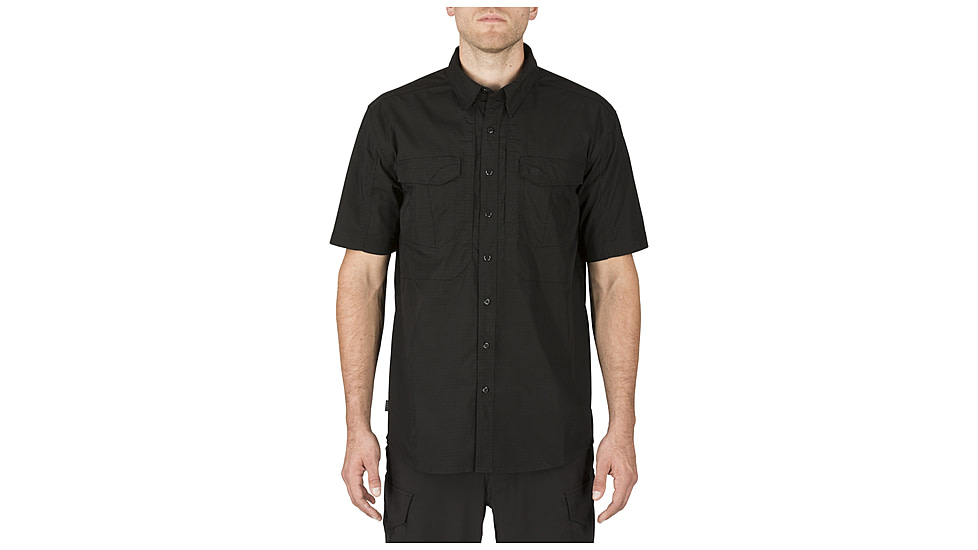 5.11 Tactical Stryke Shirt S/S - Mens, Black, L, 71354ABR-019-L