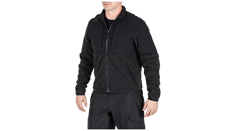 5.11 Tactical Tactical Fleece 2.0 Jacket - Mens, Black, 3XL, 78026ABR-019-3XL