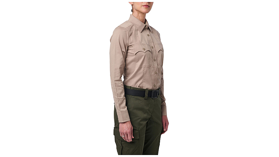 5.11 Tactical Stryke PDU Twill Class A Long Sleeve Shirt - Women's, Sheriff Tan, Regular, Large, 62086-952-L-R