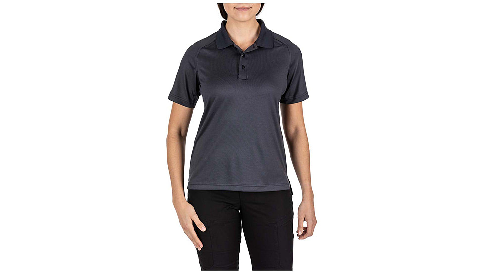 5.11 Tactical Performance Short Sleeve Polo Shirt - Women's, Charcoal, S, 61165-018-S