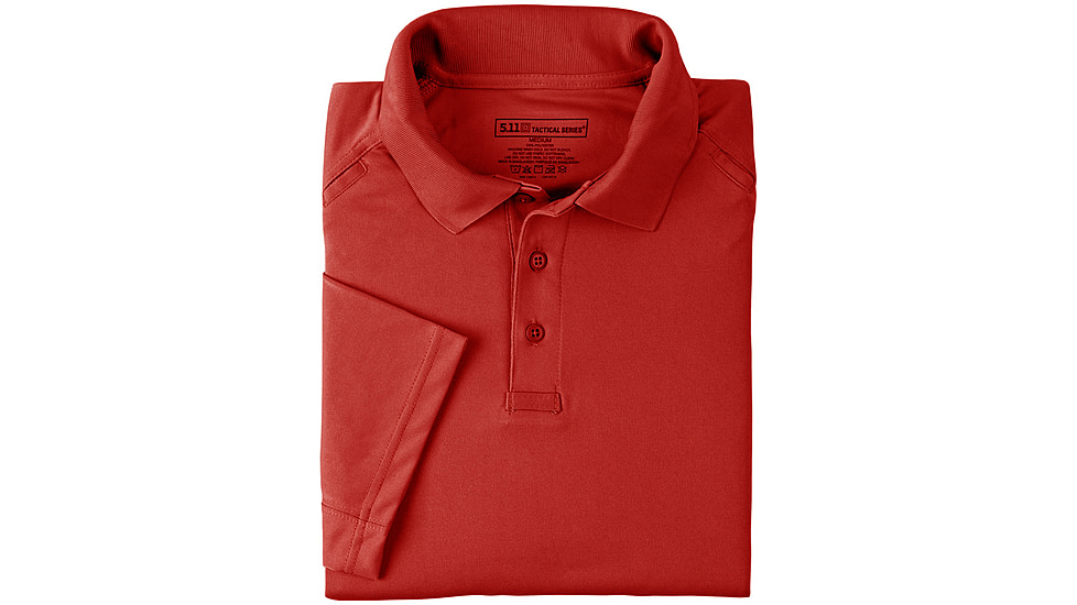5.11 Tactical Performance Short Sleeve Polo Shirt - Women's, Range Red, S, 61165-477-S