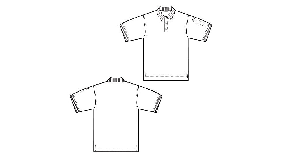 5.11 Tactical Professional Short Sleeve Polo - Men's, Medium, Regular, White, 41060-010-M