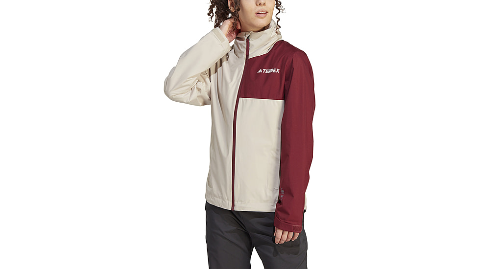 Adidas Terrex Multi Rain Rdy Two-Layer Rain Jacket - Womens, Wonder Beige/Shadow Red, Small, IP3839-S