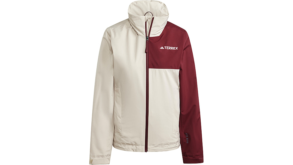 Adidas Terrex Multi Rain Rdy Two-Layer Rain Jacket - Womens, Wonder Beige/Shadow Red, Small, IP3839-S