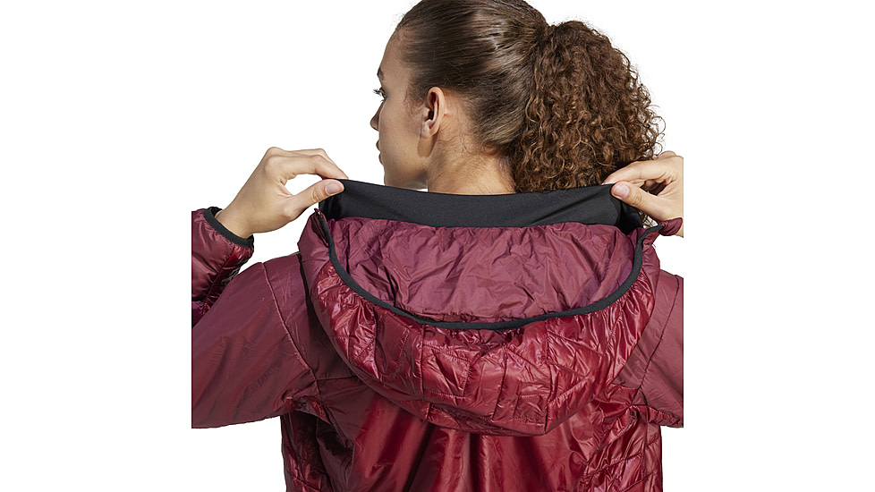 Adidas Terrex Xperior Varilite PrimaLoft Hooded Jacket - Womens, Shadow Red, Large, IB4182-L