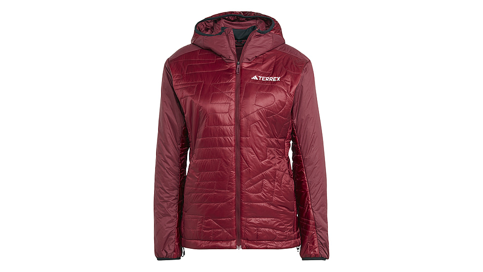 Adidas Terrex Xperior Varilite PrimaLoft Hooded Jacket - Womens, Shadow Red, Large, IB4182-L