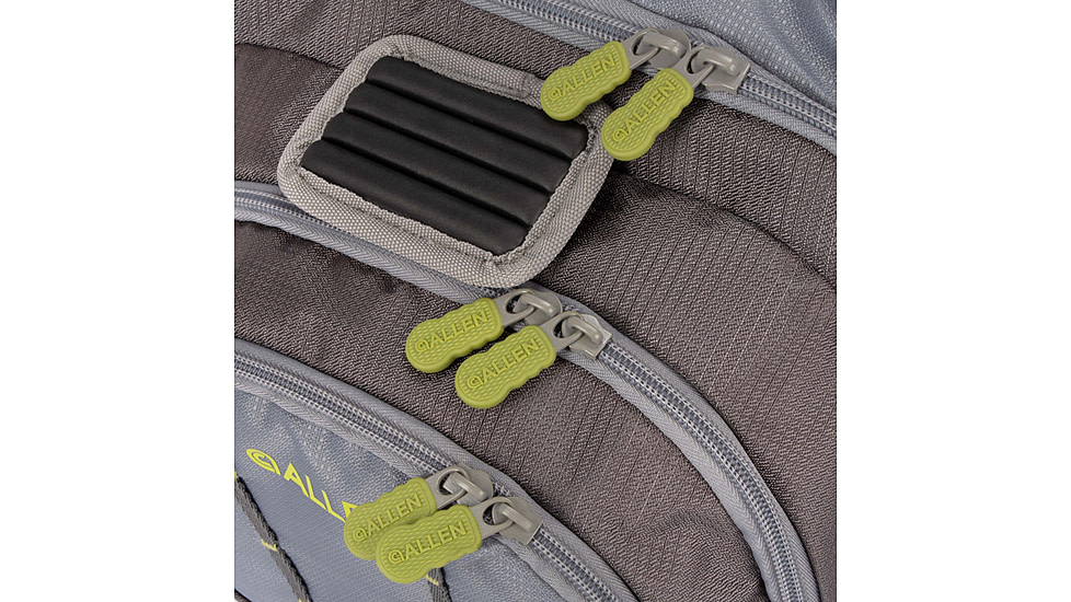 Allen Boulder Creek Fly Fishing Chest Pack, Fits up to 6 Tackle/Fly Boxes, Gray/Lime, 6353