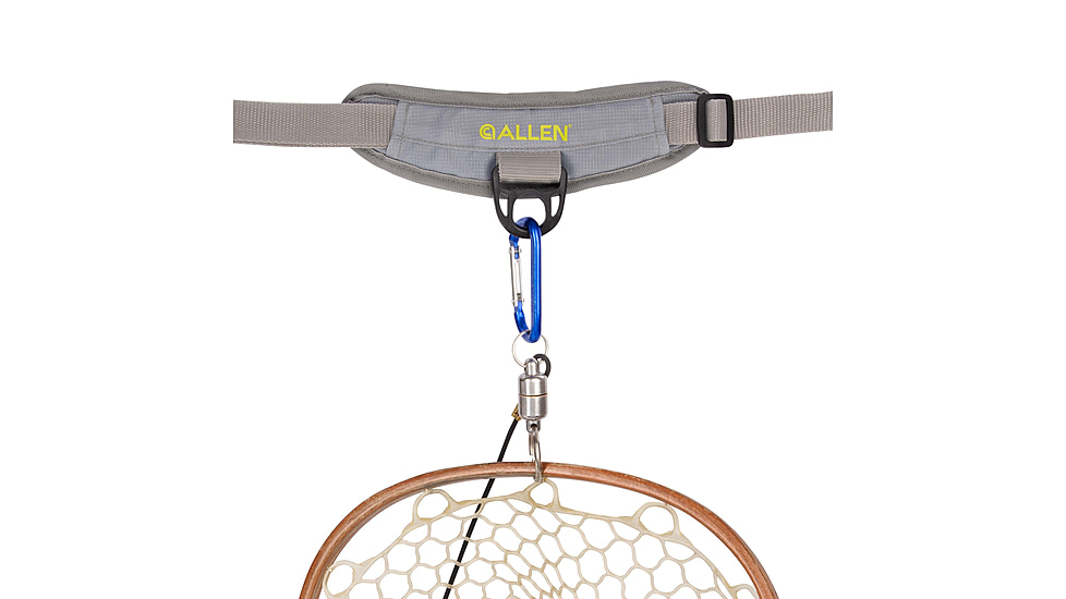 Allen Boulder Creek Fly Fishing Chest Pack, Fits up to 6 Tackle/Fly Boxes, Gray/Lime, 6353