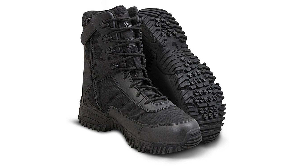 Altama Vengeance 8in Slip Resistant Side-Zip Boot - Mens, Black, 4, 305301-4-R
