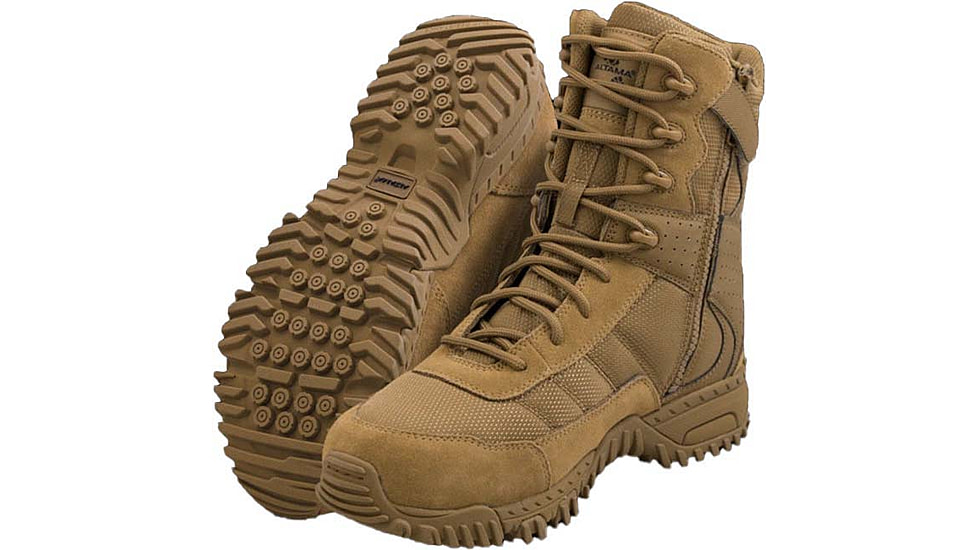 Altama Vengeance 8in Slip Resistant Side-Zip Boot - Mens, 7, Coyote, 305303-7.0-R