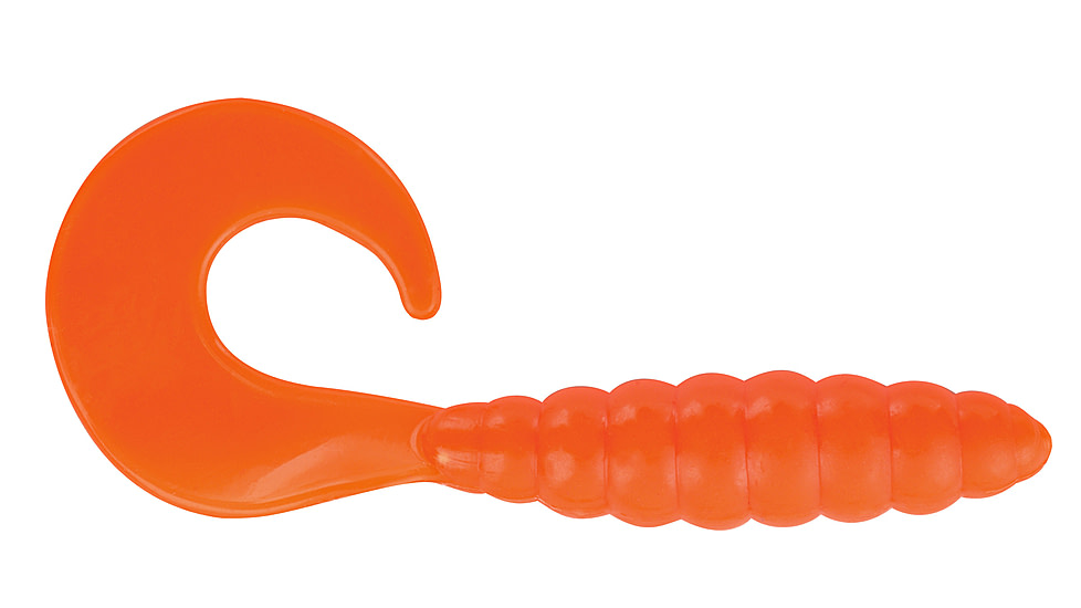 Apex Tackle Curly Tail Soft Bait, 10, 2in, Orange, AP-CT2-11