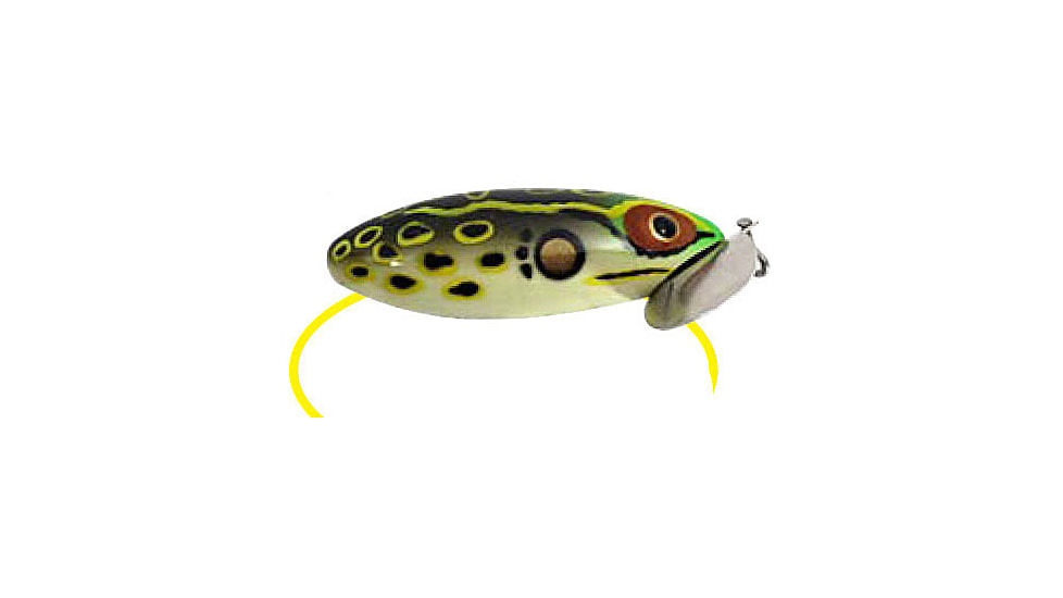 Arbogast Jitterbug Topwater Lure, 2 1/2in, 3/8 oz, Floating, Bull Frog, G600-509