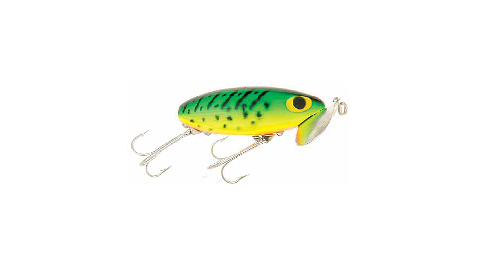 Arbogast Jitterbug Topwater Lure, 2 1/2in, 3/8 oz, Floating, Firetiger, G600-115