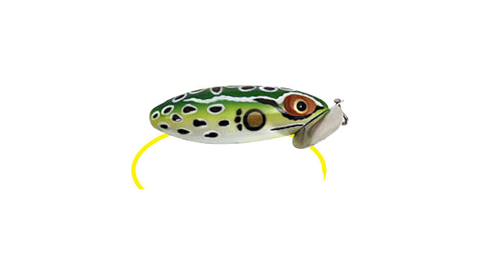 Arbogast Jitterbug Topwater Lure, 2 1/2in, 3/8 oz, Floating, Leopard Frog, G600-507
