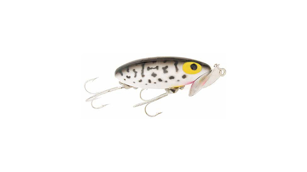 Arbogast Jitterbug Topwater Lure, 2in, 1/4 oz, Floating, Coach, G630-10