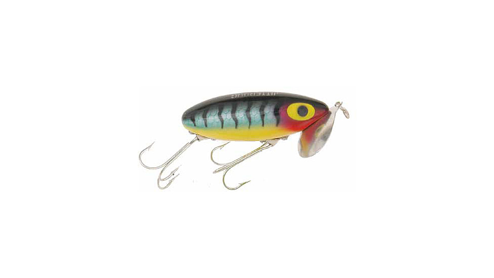 Arbogast Jitterbug Topwater Lure, 2in, 1/4 oz, Floating, Perch, G630-05